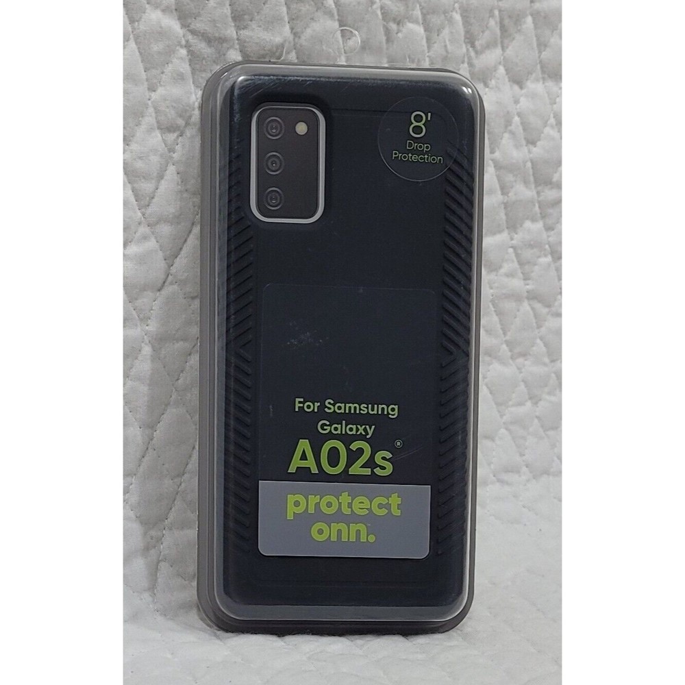 Onn Phone Case Compatible For Samsung Galaxy A02s Antimicrobial Protective Grip